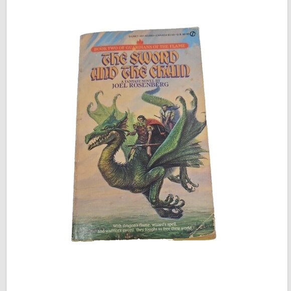 1st Printing 1984 Sword & The Chain Guardians Of Flame Paperback Book Rosenberg - Picture 1 of 4